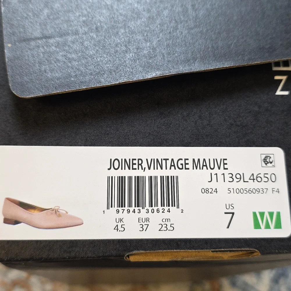 Naturalizer Jonier Vintage Mauve Ballerina Flats Size 7 - Picture 4 of 4